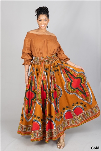 Kara Chic Skirt Dashiki 7001D