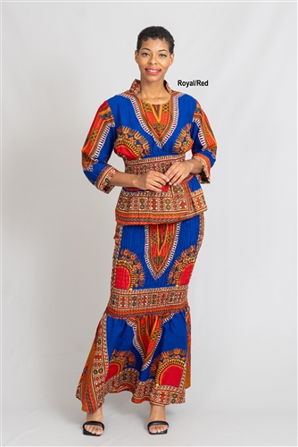 Kara Chic Dashiki 2pc Set 7574D