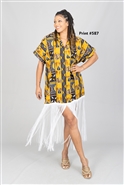 Kara Chic Top W/Fringe 7790