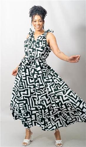 Kara Chic Print Dress 7818