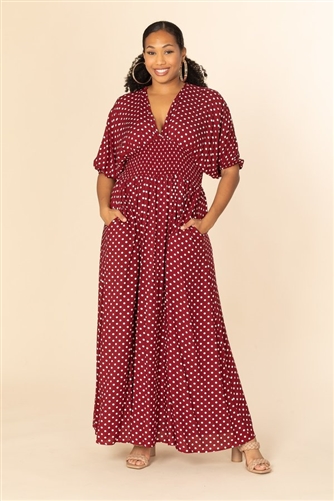 Karen T Print Maxi Dress 9253