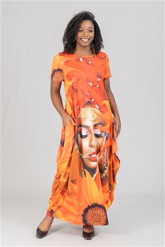 Kara Chic Print Dress CHH21042SS