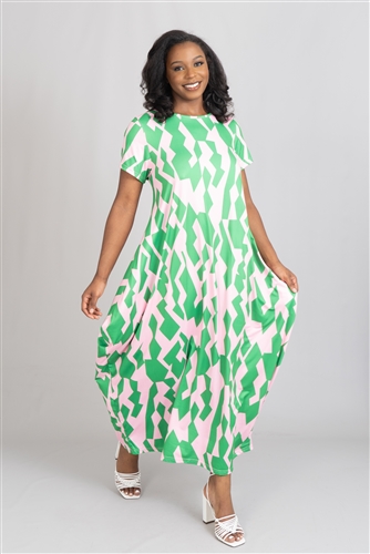 Kara Chic Print Dress CHH22158