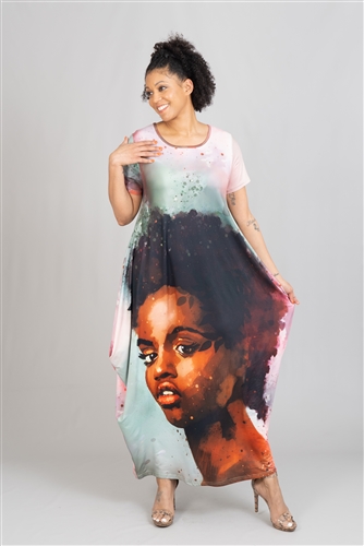 Kara Chic Print Dress CHH22164