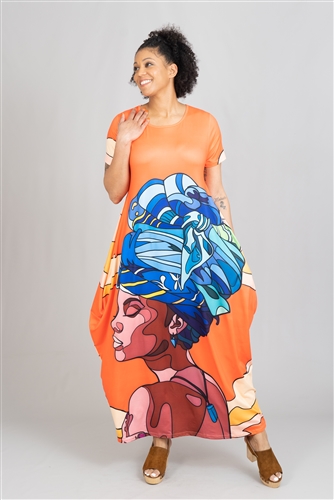 Kara Chic Print Dress CHH22168
