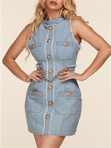 Latiste Slvls Denim Dress CD1081X