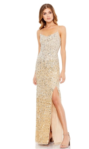 Macduggal Seq Laceup Gown 93553