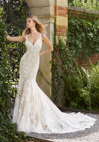 Mori Lee Bridal Gown Lace 2043