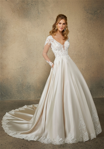 Mori Lee Bridal Gown Lace 2082L