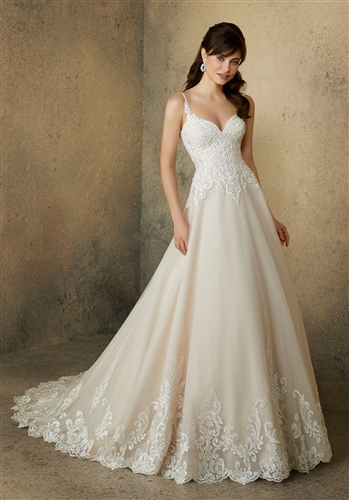 Mori Lee Bridal Gown Lace 2085