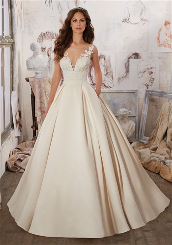 Mori Lee Bridal Gown Lace 5501