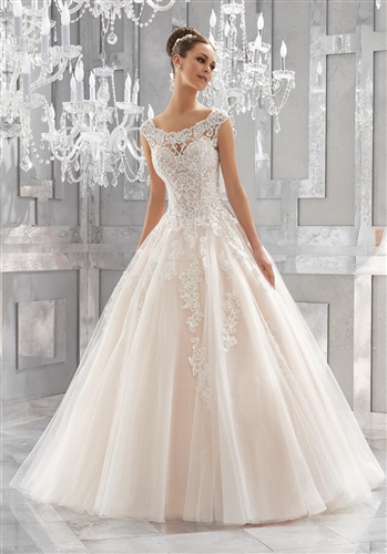 Mori Lee Blu Bridal Gown 5573