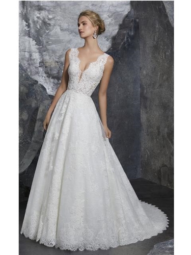 Mori Lee Bridal Gown Lace 8208