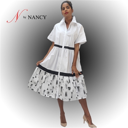 N By Nancy Print Dress T1339