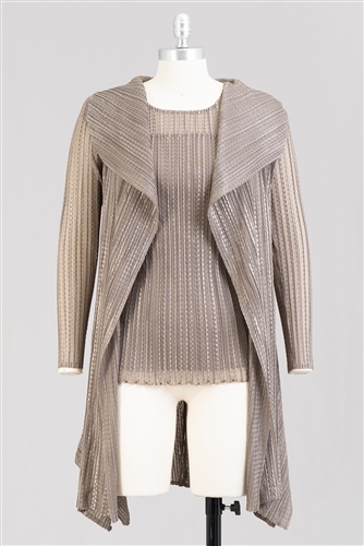 Pleats Jacket With Tank S 110