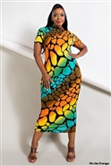 The Curve Print Dress 737591CD