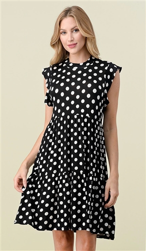 Vision Dot Print Dress D12372