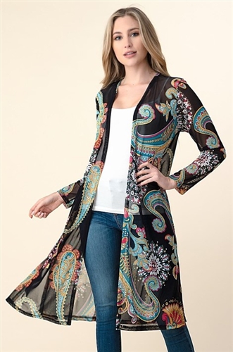 Vision Long Print Duster T5052