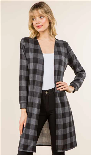 Vision Plaid Duster T6097