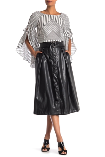 Why Faux Leather Skirt S180166