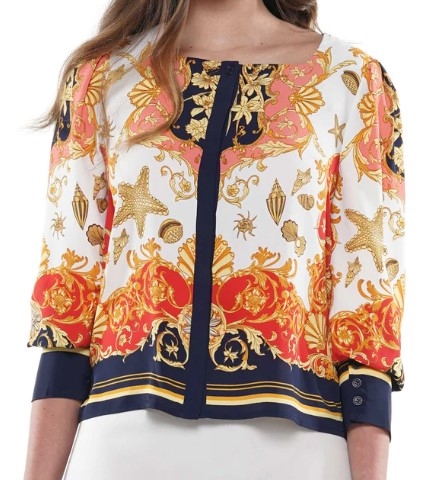 Why Print Blouse Top T190097