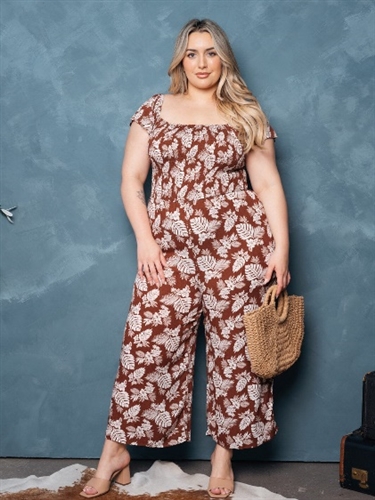 Zenobia Print Jumpsuit ZB11396F2