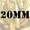 20mm once fired brass cases for reloading