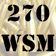 270 WSM once fired brass cases for reloading