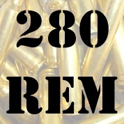 280 Rem once fired brass cases for reloading