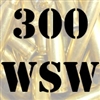 300 WSW once fired brass cases for reloading