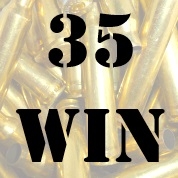 35 Win once fired brass cases for reloading