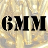 6mm once fired brass cases for reloading