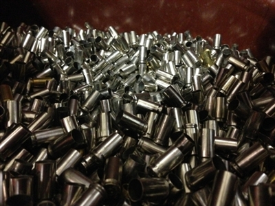 9mm Nickel Only once fired brass cases for reloading