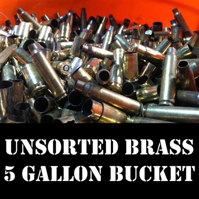 Unsorted Bulk Brass Cases for Reloading