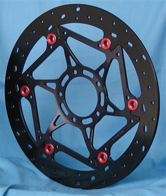 320MM X 5MM Axis Design Iron 5 Hole Mnt W/Black Hard Anodized Carrier L.H.