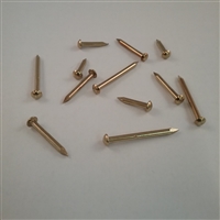 BRASS ESCUTCHEON PIN                    #14 X 1/2