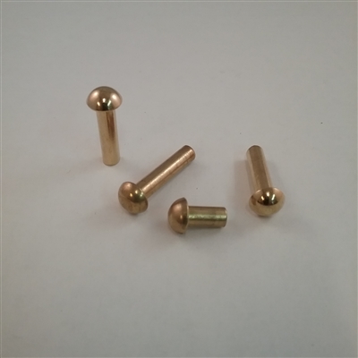 BRASS ROUND RIVET                       1/8 X 3/4