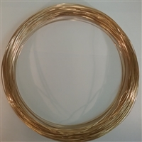 12 Gauge, Jeweler's Brass Wire, Red Brass, Round, Dead Soft, CDA  #260-1LB(54FT) by CRAFT WIRE