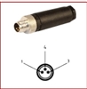 08MC3000-S-ATEX - HTP -  M8 Connector, 3 Pin, Male Straight, ATEX Approved (Pkg/1)