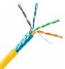 10X6-581TH - Cable Wholesale - Bulk Shielded Cat 5e Yellow Ethernet Cable, STP (Shielded Twisted Pair), Solid, Pullbox, 1000 foot
