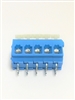 257-455/000-006 - WAGO - PCB terminal block; push-button; 2.5 mmÂ²; Pin spacing 5/5.08 mm; 5-pole; CAGE CLAMPÂ®; commoning option; 2,50 mmÂ²; BLUE