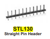 30.355 - ALTECH - STL130/5, Straight Pin Header Std Pkg/50