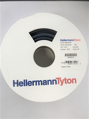 309-65152 - HELLERMANNTYTON - BLACK 3/8" flexible and colored TFN21 9.5 /4.8
