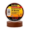 35 BROWN - 3M - Scotch Vinyl Brown Electrical Tape 35, 3/4"x66'