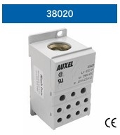 38020 - ALTECH - 1 Pole Distribution block, 230A, In 1x2 - 4/0AWG ,Out11x14 - 2AWG, Pkg/1