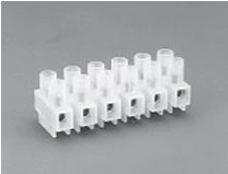 40.103 - ALTECH - Terminal Strip, Panel Mount, ATSF1.5/3, 3 Pole, 8mm spacing, 600V, 20A, Pkg/100
