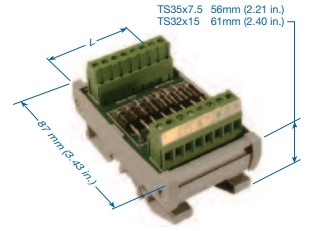 5706.2 - ALTECH - Interface Module, DM14-K-SDM 1A Diode, 14d, screw term. Std Pk/1