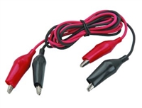 66712 - Cen-Tec - 36", 18 gauge,Low Voltage Test Leads, 300V, alligator clips, black and red (2 Pack)
