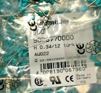 673-091126-034 - 9025770000 - WEIDMULLER - Wire Ferrule - Single Wire - 22 AWG - 0.34 mmÂ² - 8 mm - Turquoise, Pkg/500