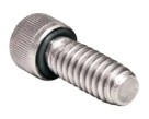 8-32X3/8SOCCAPSSVIT - ZAGO - 8-32X3/8 18-8 Stainless Steel Self-Seal Socket Cap Screw Viton O-Ring, Pkg/100